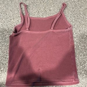 Pink crop cami